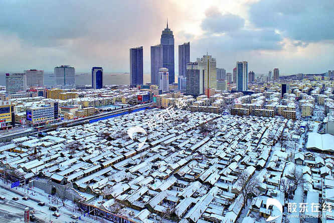 高清组图：辛丑牛年 烟台初雪