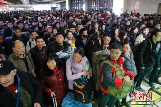 春运前5日全国累计发送旅客3.49亿人次 同比增0.58%